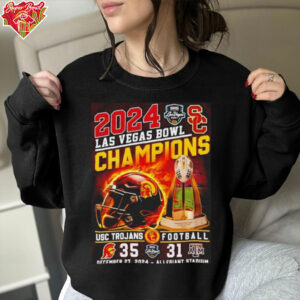 2024 Las Vegas Bowl Champions USC Trojans vs Texas A&M Allegiant Stadium shirt