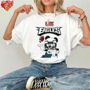 Philadelphia Eagles X Mickey Mouse Super Bowl Lix Shirt