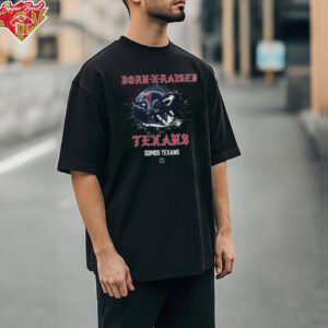 Born X Raised Houston Texans Helmet Tee Shirt