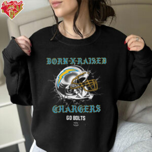 Born X Raised Los Angeles Chargers Helmet T Shirt