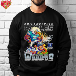 Philadelphia Eagles NFC Divisional Round winners mascot shirt