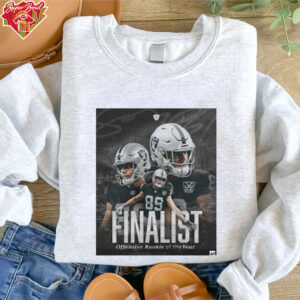 Official Las Vegas Raiders Brock Bowers AP Offensive Rookie Of The Year Award Finalist Poster t shirt