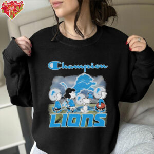 The Peanuts Characters Champion Detroit Lions Shirt