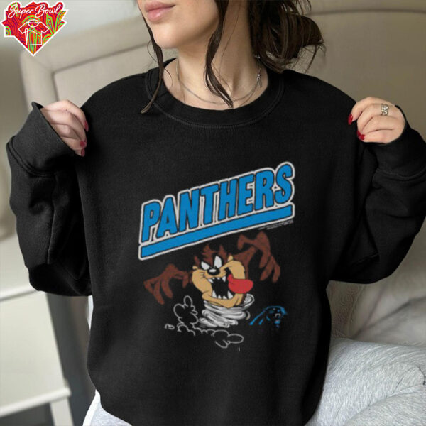 Youth Looney Tunes Taz x Carolina Panthers shirt