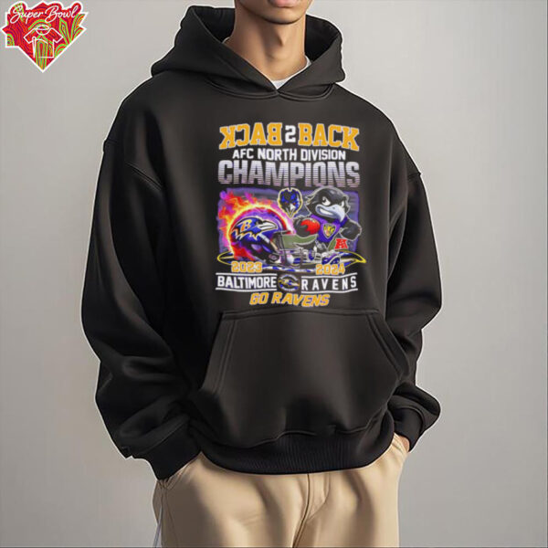 Back 2 Back Afc North Division Champions Baltimore Ravens shirt