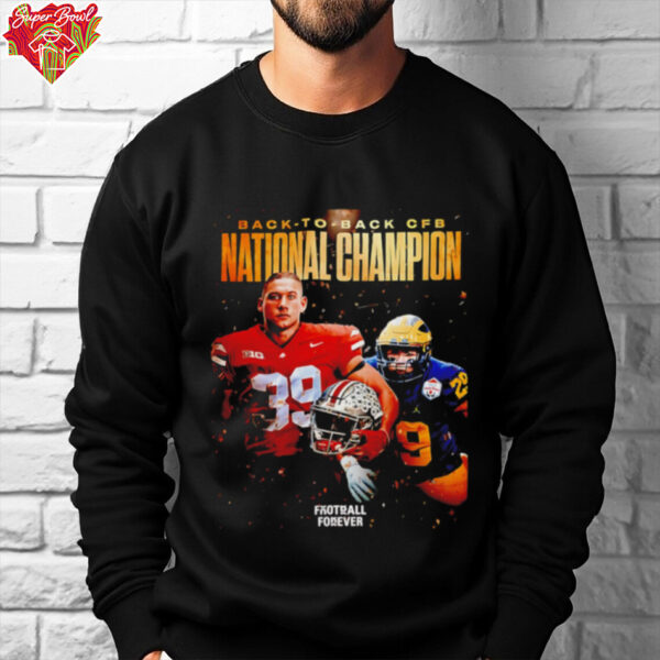 Back to back CFB National Champion Football NFL shirt