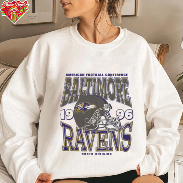 Baltimore Ravens Classic Team Helmet Long Sleeve T Shirt