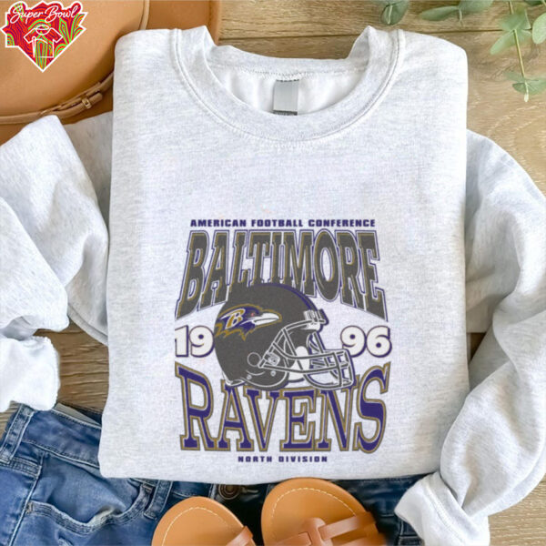 Baltimore Ravens Classic Team Helmet Long Sleeve T Shirt