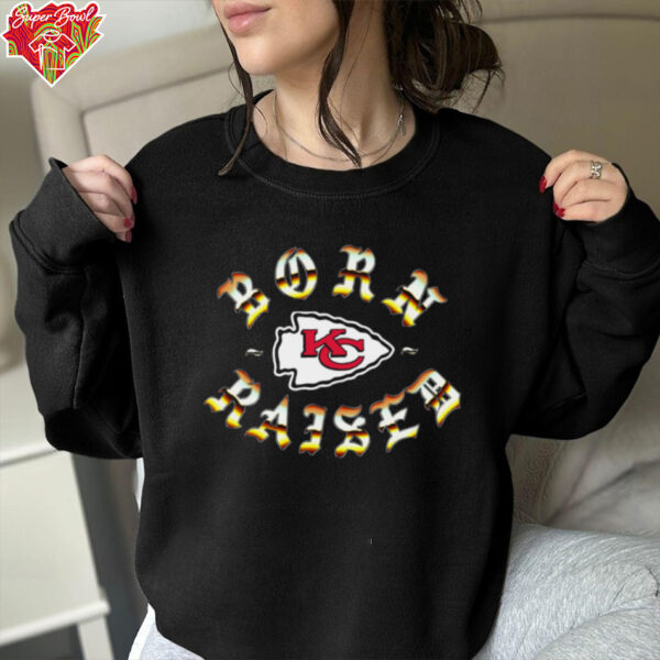 Born X Raised Kansas City Chiefs Metal Rocker Shirt