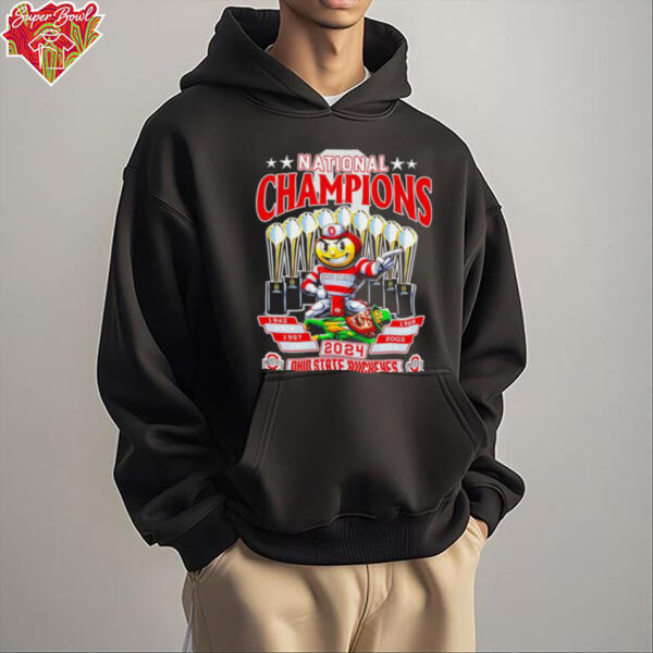 CFP 2025 National Champions Ohio State Buckeyes 9 time shirt