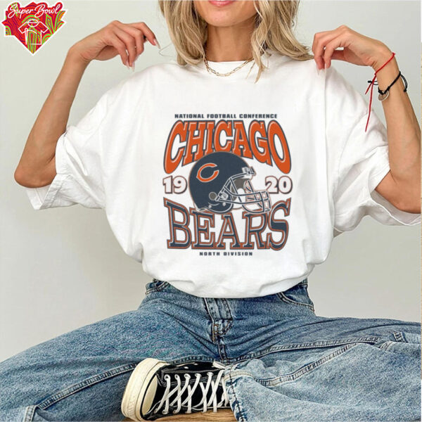 Chicago Bears Classic Team Helmet Long Sleeve T Shirt