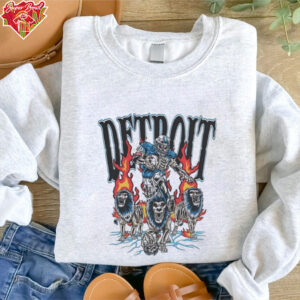 Detroit Lions Skeleton Football Player Graphic shirt