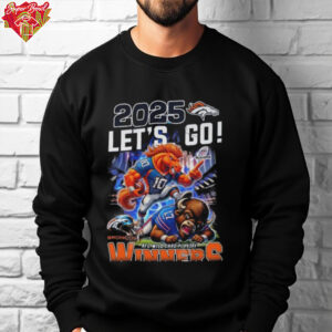 NFL Denver Broncos 2025 Let’s Go AFC Wild Card Playoff Winners Mascot Shirt