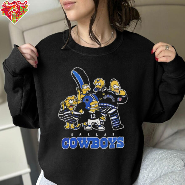 Dallas Cowboys X The Simpson family funday football shirt