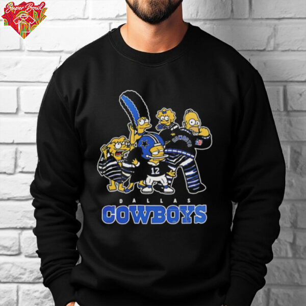 Dallas Cowboys X The Simpson family funday football shirt