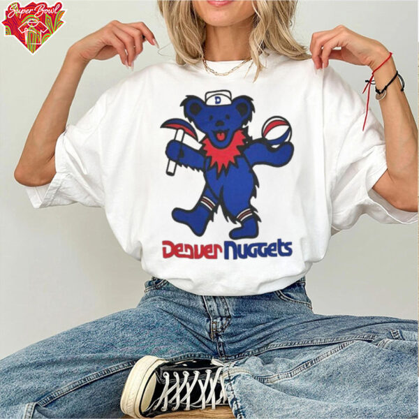 Denver Nuggets Grateful Dead Dancing Bear T Shirt