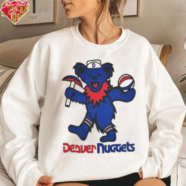 Denver Nuggets Grateful Dead Dancing Bear T Shirt