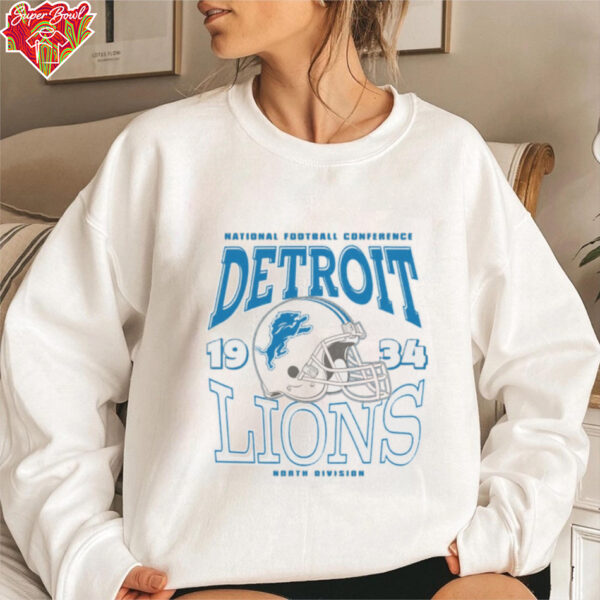 Detroit Lions Classic Team Helmet Long Sleeve T Shirt