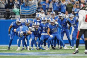 Detroit Lions pick all Honolulu Blue uniform for playoff game vs Washington Commanders