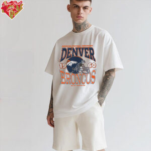 Denver Broncos Classic Team Helmet Long Sleeve T Shirt