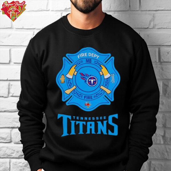 Firefighter Appreciation Tennessee Titans logo shirt