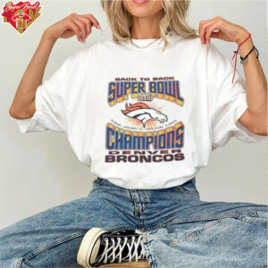 VTG Denver Broncos Back To Back Super Bowl XXXIII Champions 1999 T Shirt