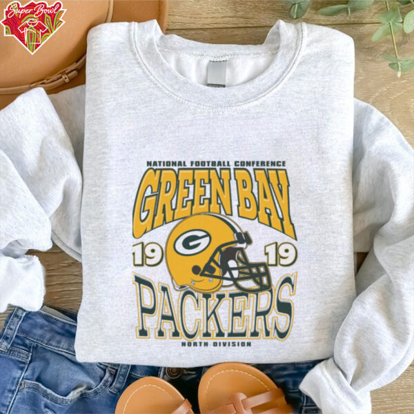 Green Bay Packers Classic Team Helmet Long Sleeve T Shirt