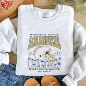 Official Los Angeles Chargers Team Helmet American Footbal Conference Shirt