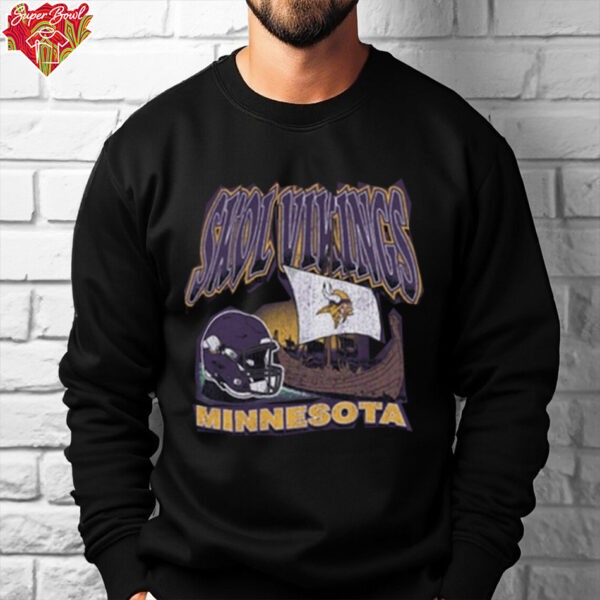 Men’s Minnesota Vikings ’47 Purple Regional Super Rival Long Sleeve T Shirt