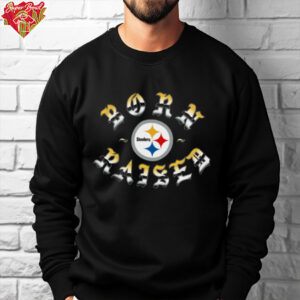 Born X Raised Pittsburgh Steelers Metal Rocker  T Shirt