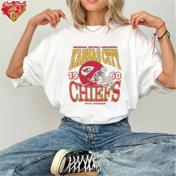 Kansas City Chiefs Classic Team Helmet Long Sleeve T Shirt