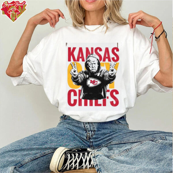 Kansas City Pro Football Donald Trump Peace Sign Maga Shirt