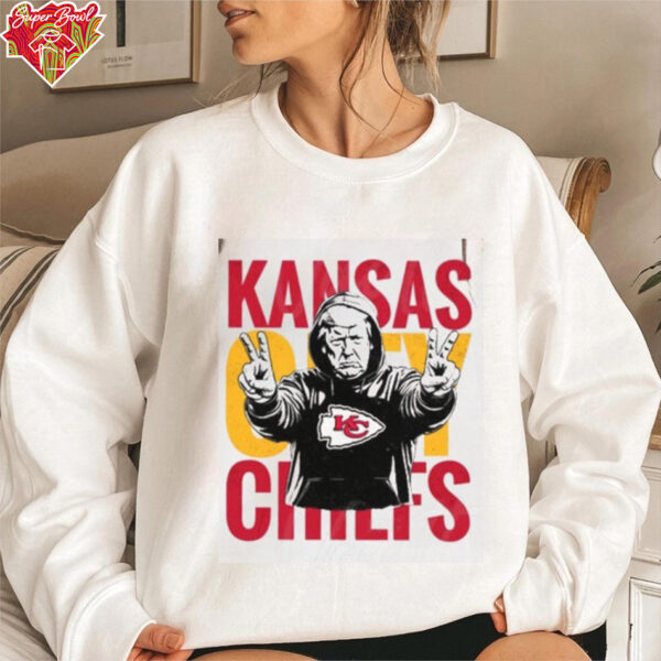 Kansas City Pro Football Donald Trump Peace Sign Maga Shirt