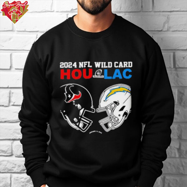 Los Angeles Chargers Vs Houston Texans 2024 NFL Wild Card Matchup shirt