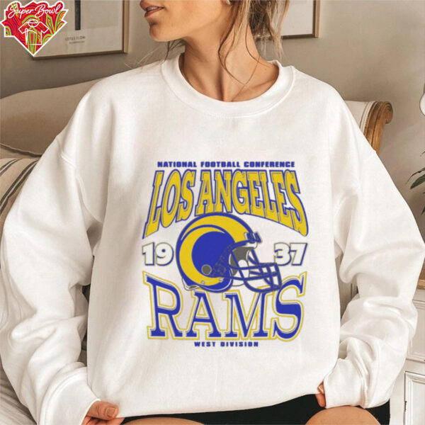 Los Angeles Rams Classic Team Helmet Long Sleeve T Shirt