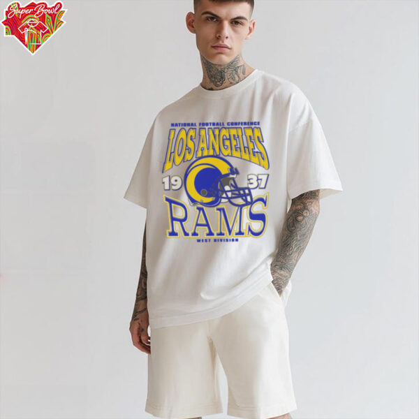 Los Angeles Rams Classic Team Helmet Long Sleeve T Shirt