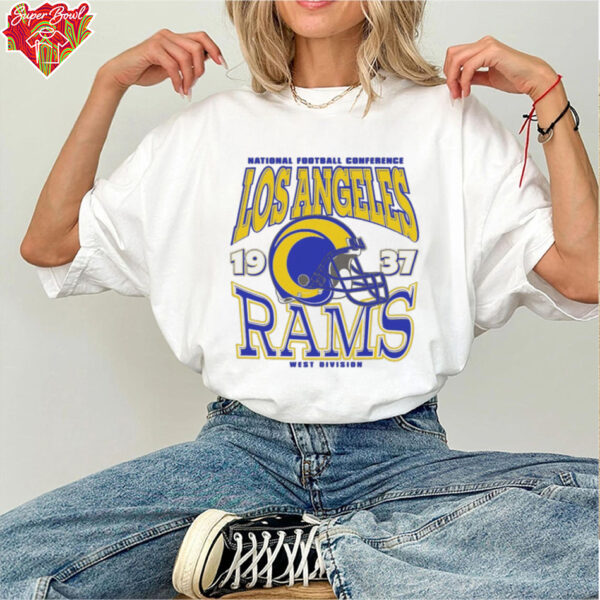 Los Angeles Rams Classic Team Helmet Long Sleeve T Shirt