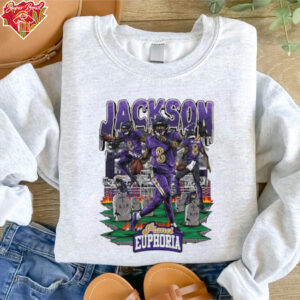 Lamar Jackson #8 Baltimore Ravens Football flames comic shirt