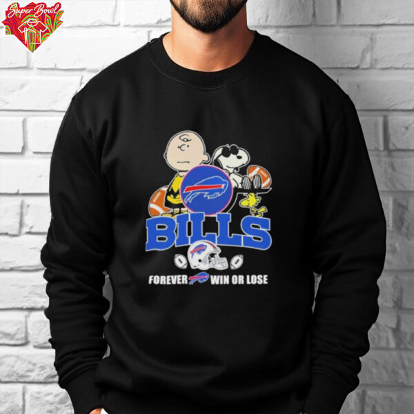 Official Buffalo Bills Forever Win Or Lose Snoopy Shirt