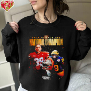 Back to back CFB National Champion Football NFL shirt