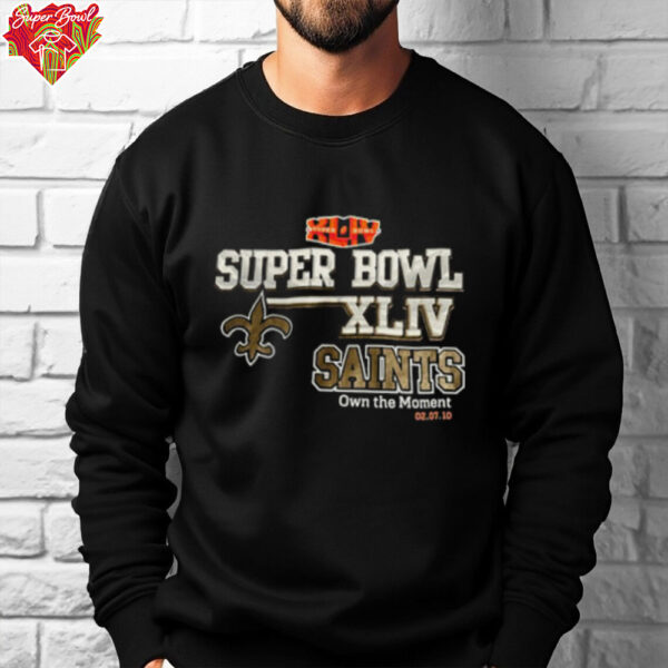 New Orleans Saints “Own The Moment” Super Bowl XLIV T shirt