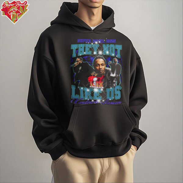 Official Music Kendrick Lamar Super Bowl 2025 ‘They Not Like Us’ T Shirt