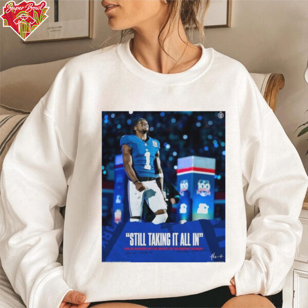 Official Poster New York Giants Still Taking It All In Malik Nabers On The Impact Of His Rookie Season Signature t shirt