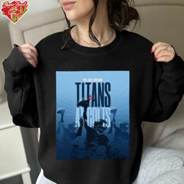 Official Tennessee Titans At Indianapolis Colts 12.22.2024 Game Day in Indianapolis Poster t shirt