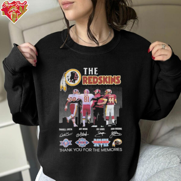 Official The Washington Commanders Redskins Thank You For The Memories T Shirt