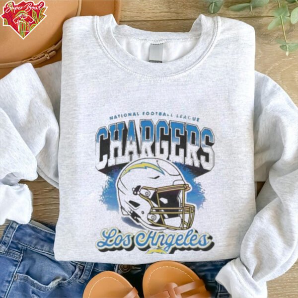 Official Vintage Nfl Los Angeles Chargers Football Logo Helmet Shirt