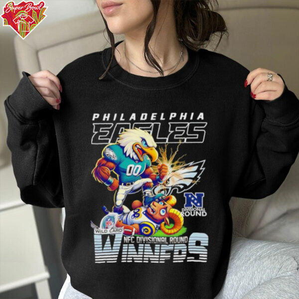 Philadelphia Eagles NFC Divisional Round winners mascot shirt