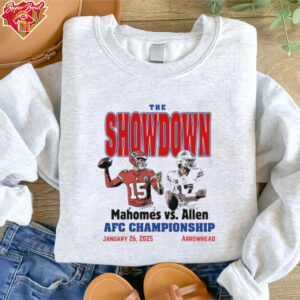 Patrick Mahomes vs Josh Allen The Showdown AFC Championship January 26, 2025 Arrowhead Shirt