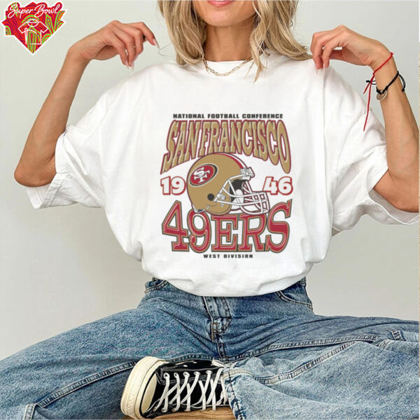 San Francisco 49ers Classic Team Helmet Long Sleeve T Shirt