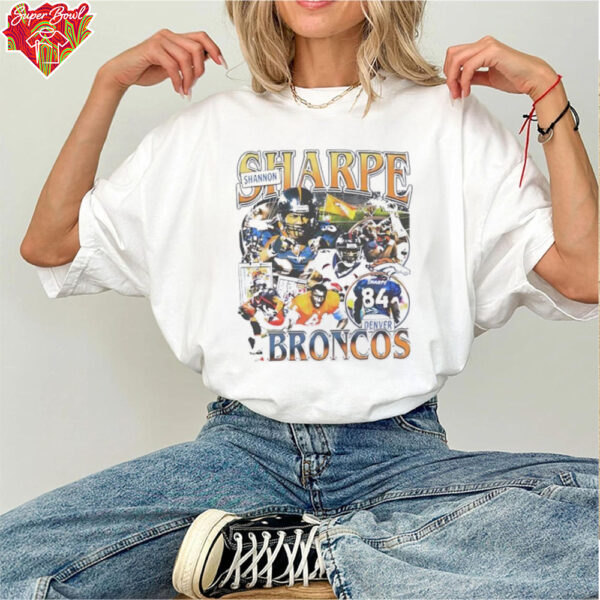 Shannon Sharpe Denver Broncos football graphic shirt